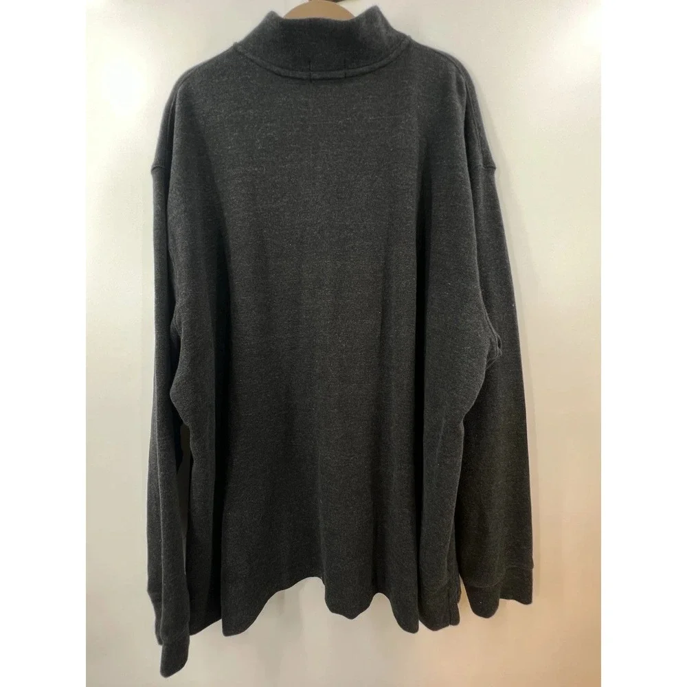 Polo Ralph Lauren Old Money Quarter Zip Pullover Mens 3XLT Quiet Luxury Gray